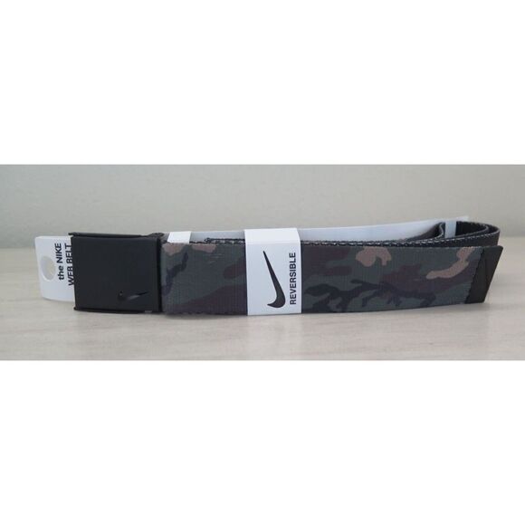 Nike 11295936 72240 Men's O/S Olive Camo Iconic Reversible Camo Web Belt - Picture 6 of 11